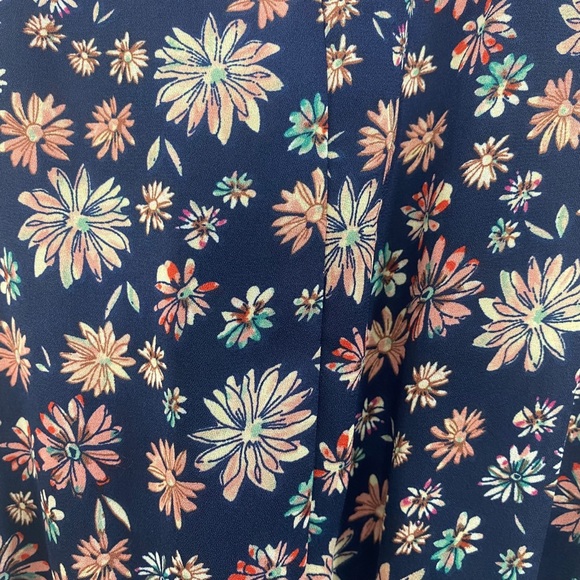 Nanette Lepore Navy Floral Midi Dress - Picture 13 of 14